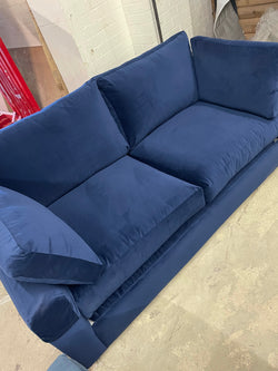 Three Seater SofaBed Navy Brushed Velvet