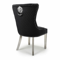 Shankar Lionhead Brushed Velvet Dining Chair