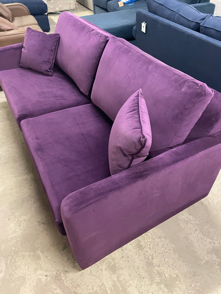 Aubergine 3-Seater Sofa Bed