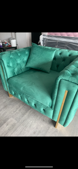 Large Brushed Velvet Accent Chair